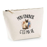 Trousse Beige Mon Tonkinois c'est ma vie