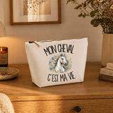 Trousse Beige Mon cheval c'est ma vie