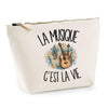 Trousse Beige La musique c'est la vie