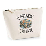 Trousse Beige Le patchwork c'est la vie