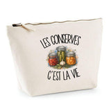 Trousse Beige Les conserves c'est la vie