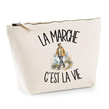 Trousse Beige La marche c'est la vie