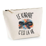 Trousse Beige Le karaté c'est la vie
