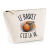 Trousse Beige Le basket c'est la vie