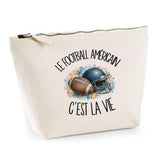 Trousse Beige Le football américain c'est la vie
