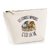 Trousse Beige Les courses hippiques c'est la vie