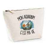 Trousse Beige Mon aquarium c'est ma vie