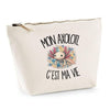 Trousse Beige Mon axolotl c'est ma vie
