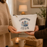 Trousse Beige La chanson française c'est la vie