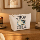 Trousse Beige Le sudoku c'est la vie