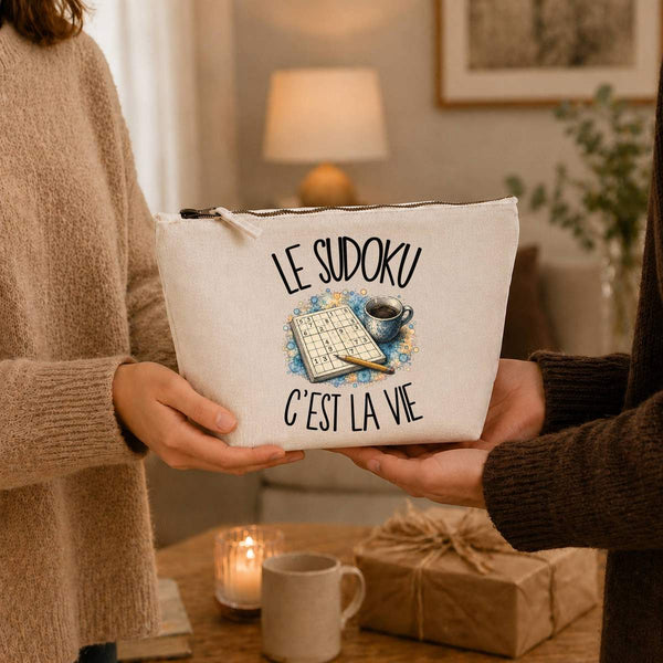 Trousse Beige Le sudoku c'est la vie