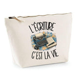 Trousse Beige L'écriture c'est la vie