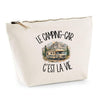 Trousse Beige Le camping-car c'est la vie
