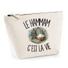 Trousse Beige Le hammam c'est la vie