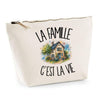 Trousse Beige La famille c'est la vie