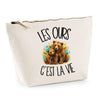 Trousse Beige Les ours c'est la vie