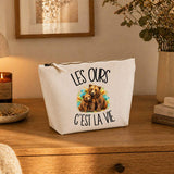 Trousse Beige Les ours c'est la vie