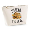 Trousse Beige Les lions c'est la vie