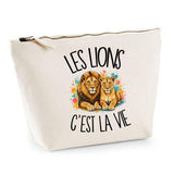 Trousse Beige Les lions c'est la vie