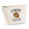 Trousse Beige Les paresseux c'est la vie