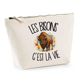 Trousse Beige Les bisons c'est la vie
