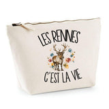 Trousse Beige Les rennes c'est la vie
