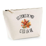 Trousse Beige Les étoiles de mer c'est la vie