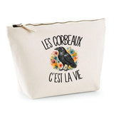 Trousse Beige Les corbeaux c'est la vie