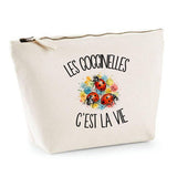 Trousse Beige Les coccinelles c'est la vie