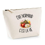 Trousse Beige Être normand c'est la vie