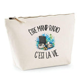 Trousse Beige Être manip radio c'est la vie