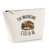 Trousse Beige Être bibliothécaire c'est la vie