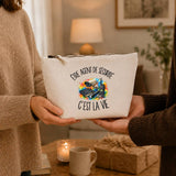 Trousse Beige Être agent de sécurité c'est la vie