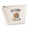 Trousse Beige Être fleuriste c'est la vie