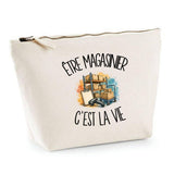 Trousse Beige Être magasinier c'est la vie
