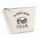 Trousse Beige Être assistante de direction c'est la vie