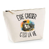 Trousse Beige Être caissier c'est la vie