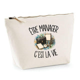 Trousse Beige Être manager c'est la vie