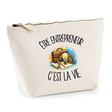 Trousse Beige Être entrepreneur c'est la vie