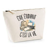 Trousse Beige Être étudiant c'est la vie