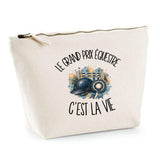 Trousse Beige Le grand prix équestre c'est la vie