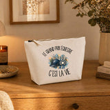 Trousse Beige Le grand prix équestre c'est la vie