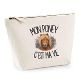 Trousse Beige Mon poney c'est ma vie