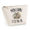 Trousse Beige Mon lapin c'est ma vie