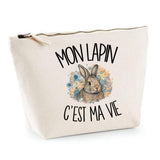 Trousse Beige Mon lapin c'est ma vie