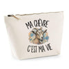 Trousse Beige Ma chèvre c'est ma vie