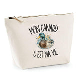 Trousse Beige Mon canard c'est ma vie