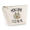 Trousse Beige Mon lama c'est ma vie