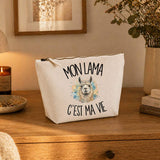 Trousse Beige Mon lama c'est ma vie
