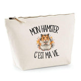 Trousse Beige Mon hamster c'est ma vie